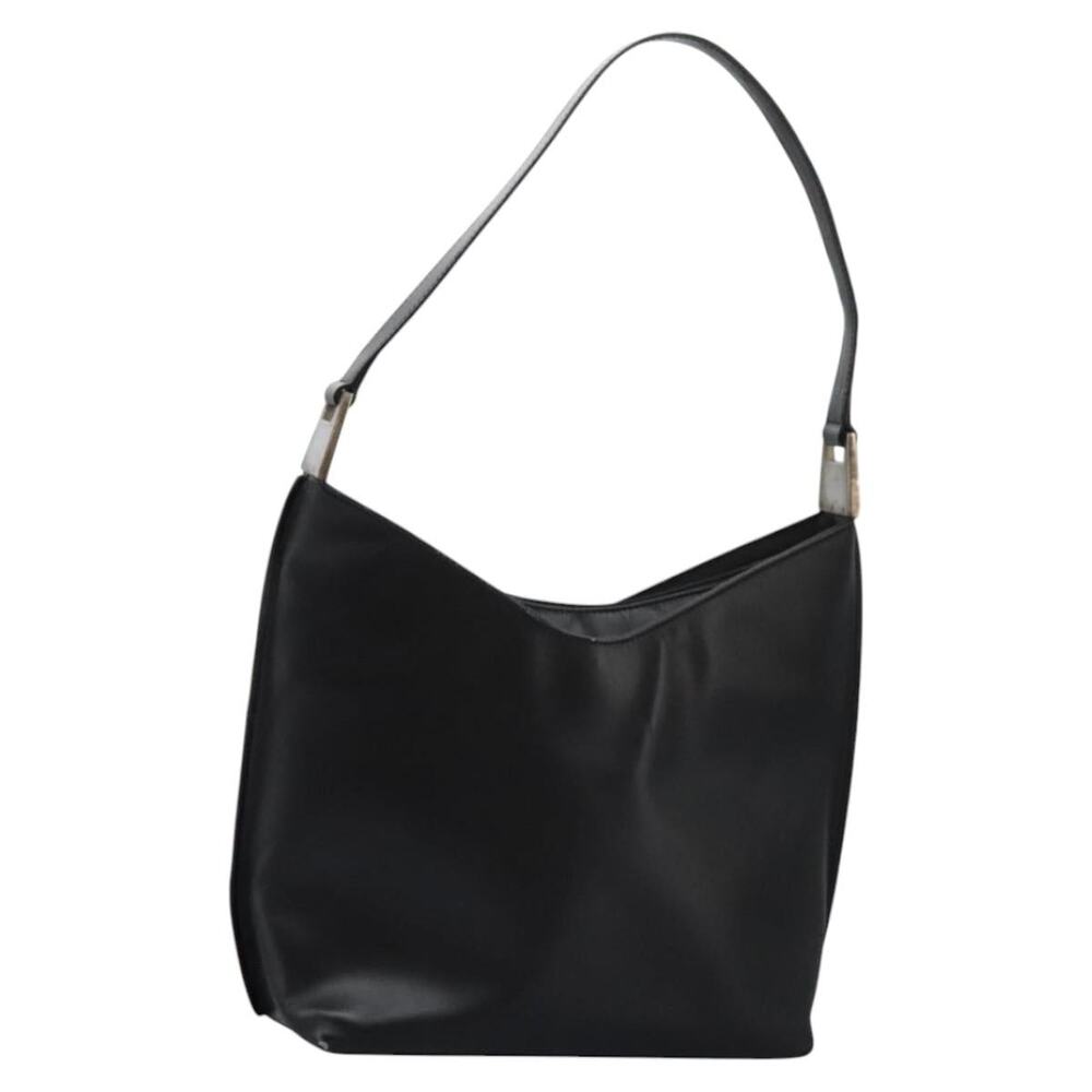 GUCCI Shoulder Bag Leather Black